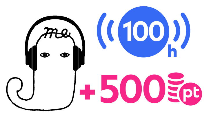 月間100時間以上聴くと<br />J-meポイント 500pt プレゼント!!
